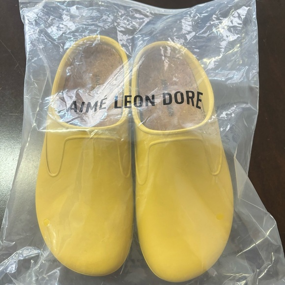 💛 AIME LEON DORE Garden Mules FW 2022 MENS 6-6.5 WMNS 8-8.5 Yellow 💛 - Picture 4 of 9